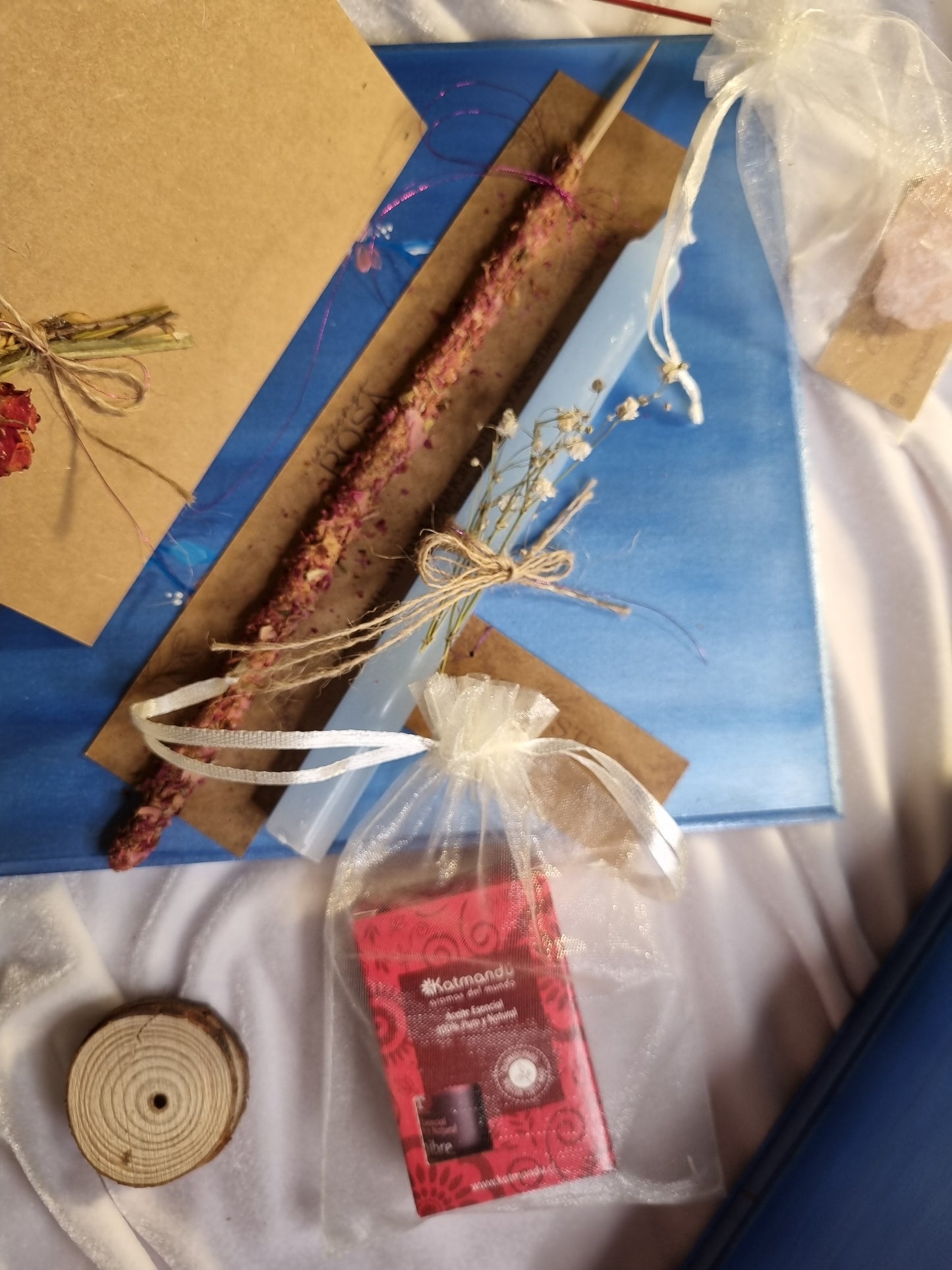 Caja de regalo - Azul botánico