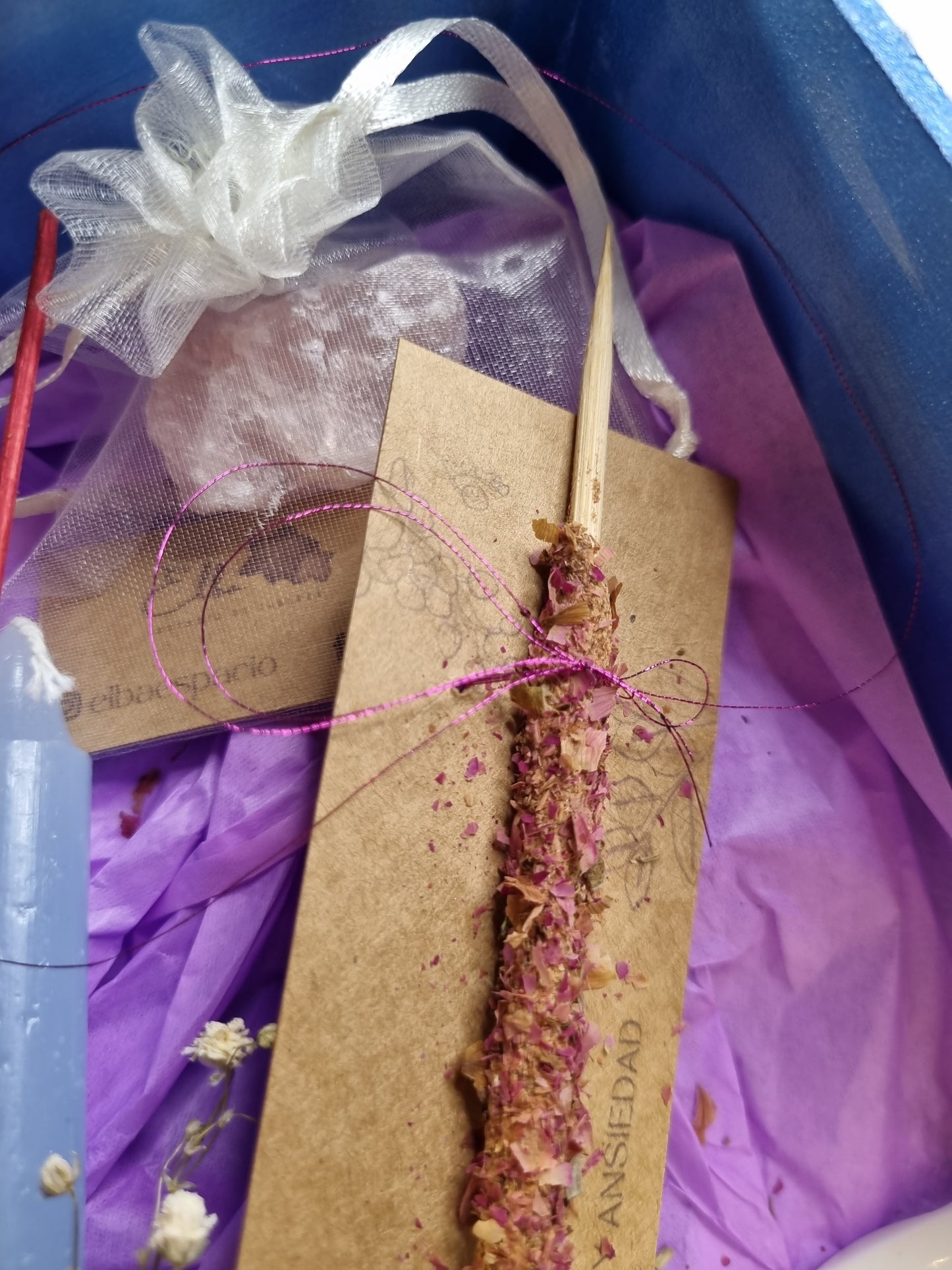 Caja de regalo - Azul botánico