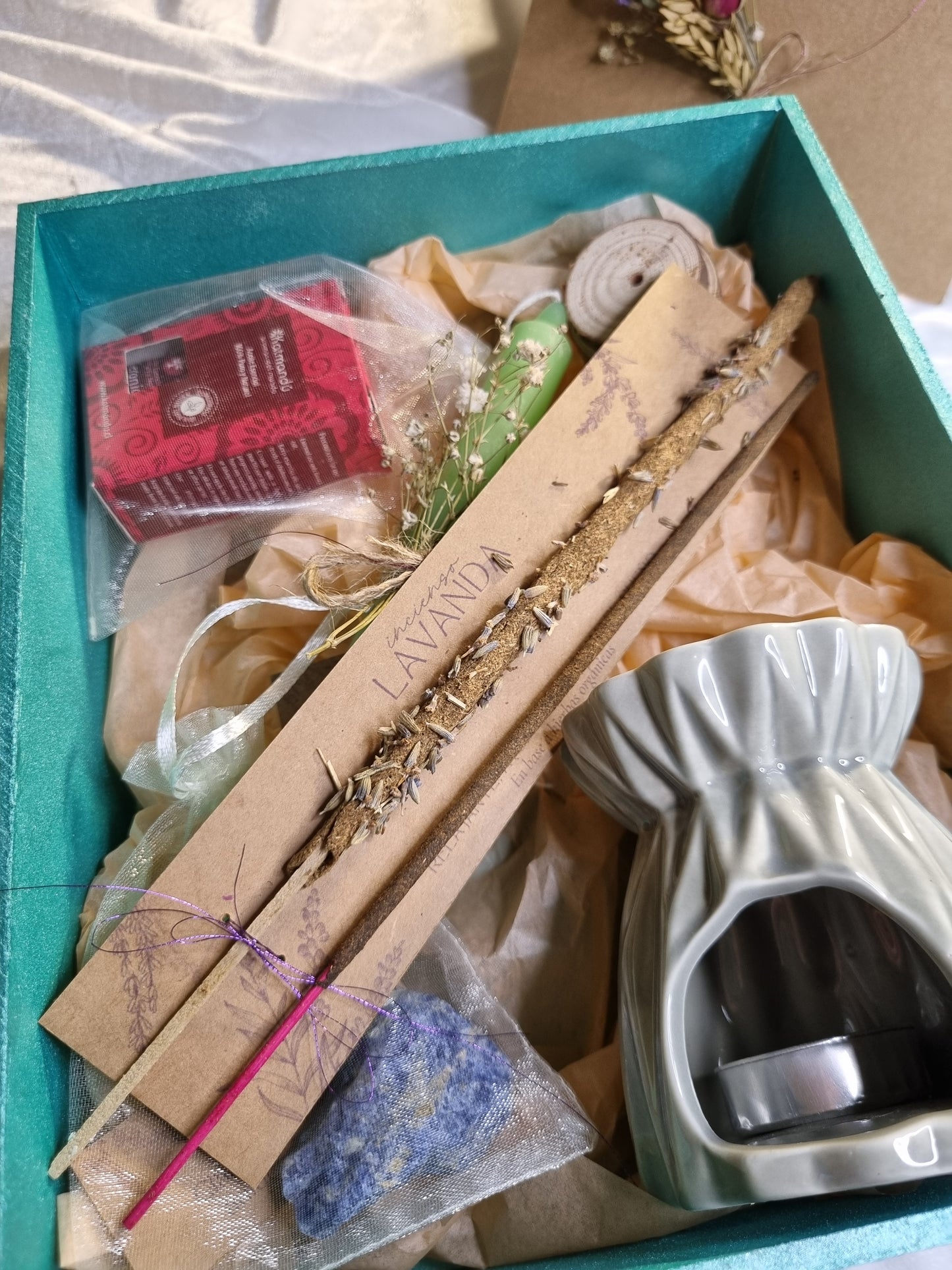 Caja de regalo - Mariposa verde