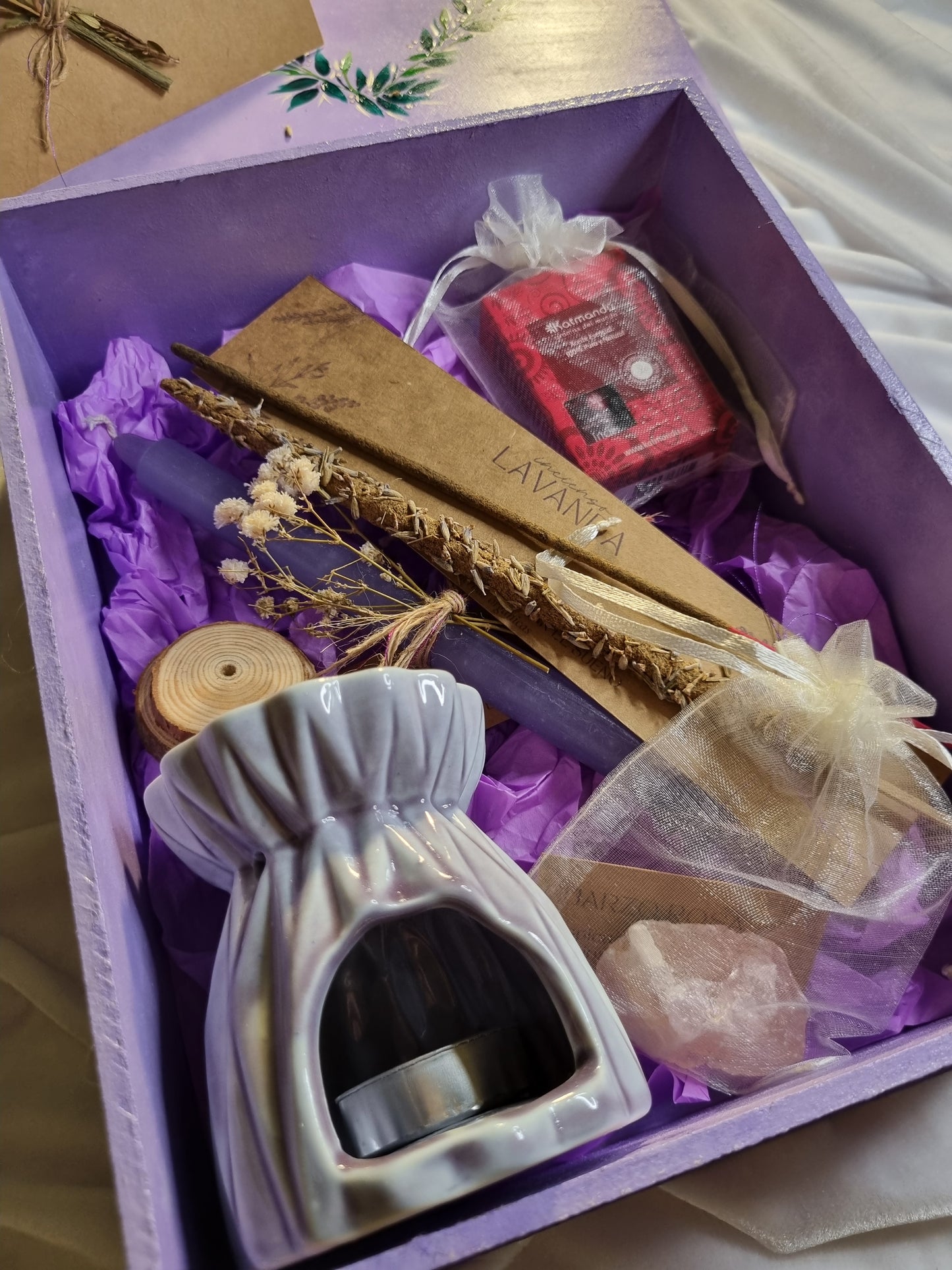 Caja de regalo - Corazón violeta