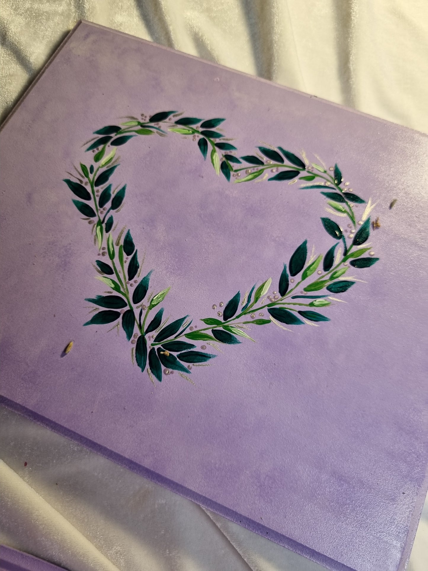 Caja de regalo - Corazón violeta