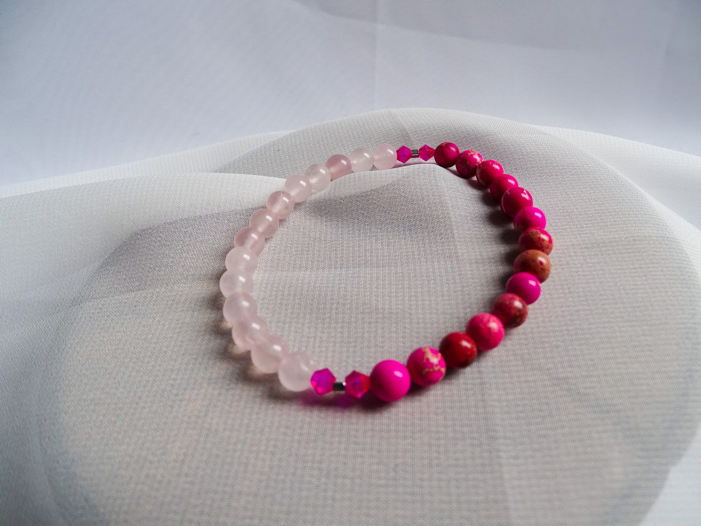 Cuarzo rosa y jaspe