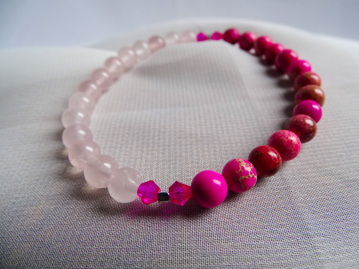 Cuarzo rosa y jaspe