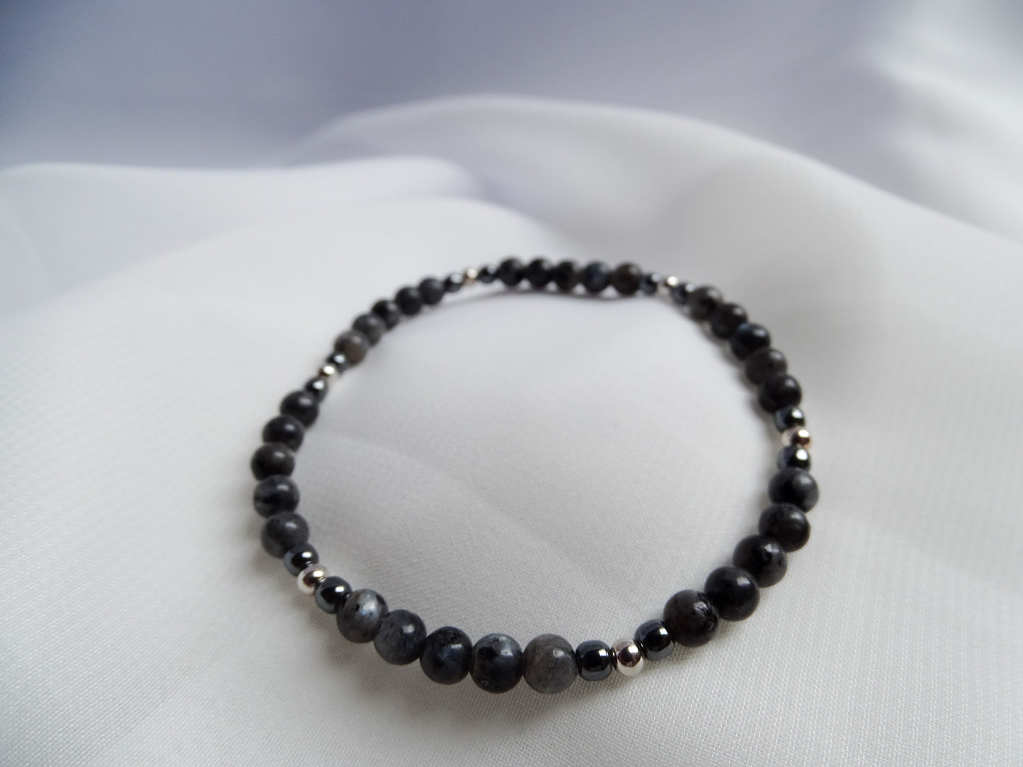 Labradorita y hematite