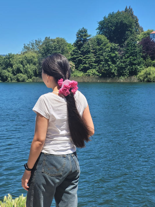 Scrunchie XL tejido en algodón