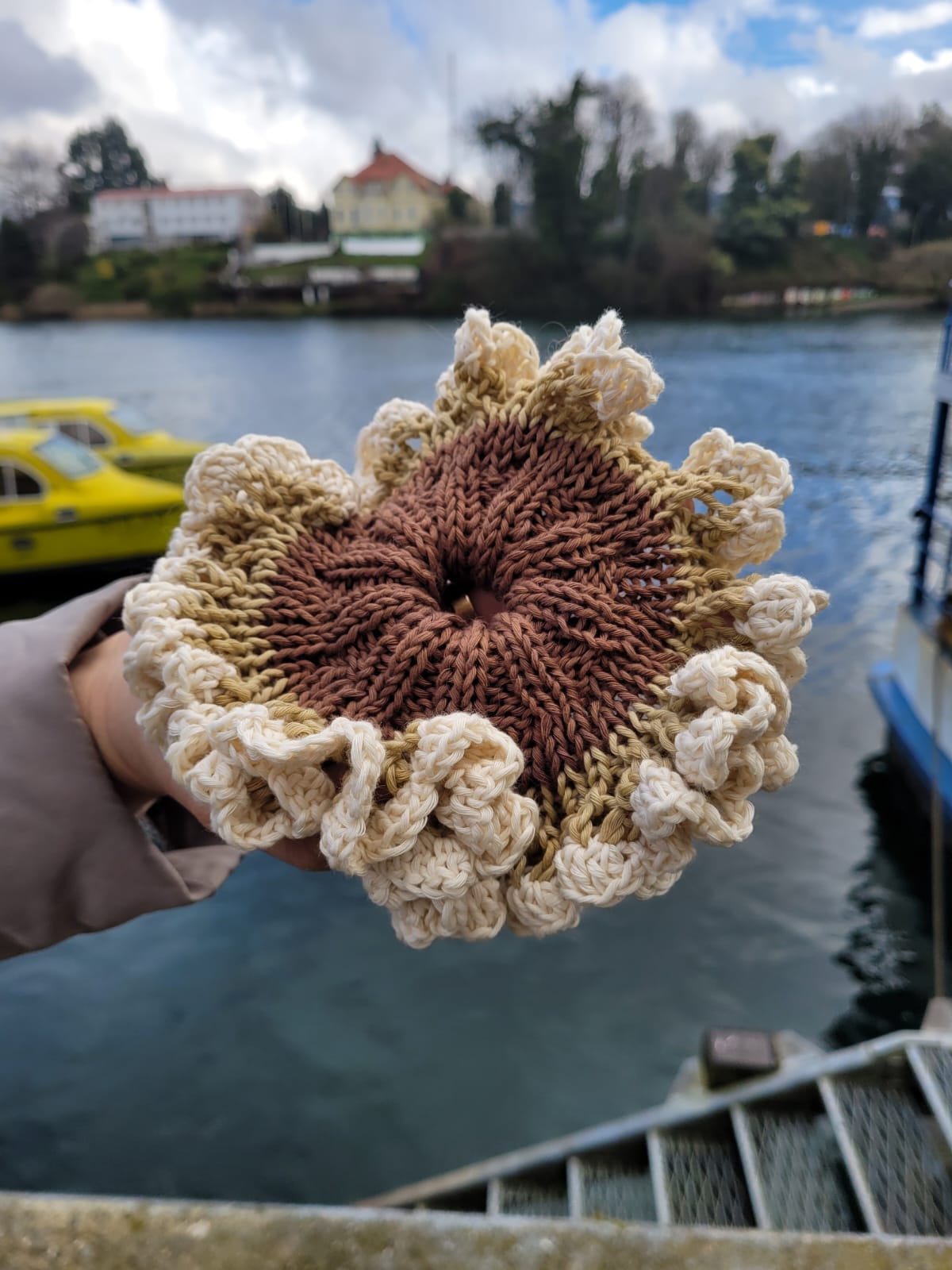 Scrunchie XL tejido en algodón