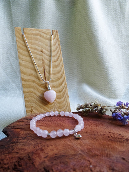 Conjunto Cuarzo Rosa ♥