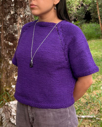 Sweater alpaca Manga corta