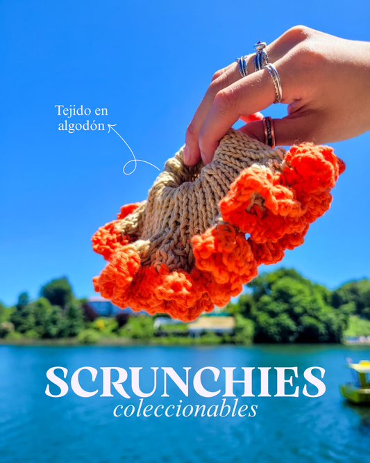 Scrunchie XL tejido en algodón