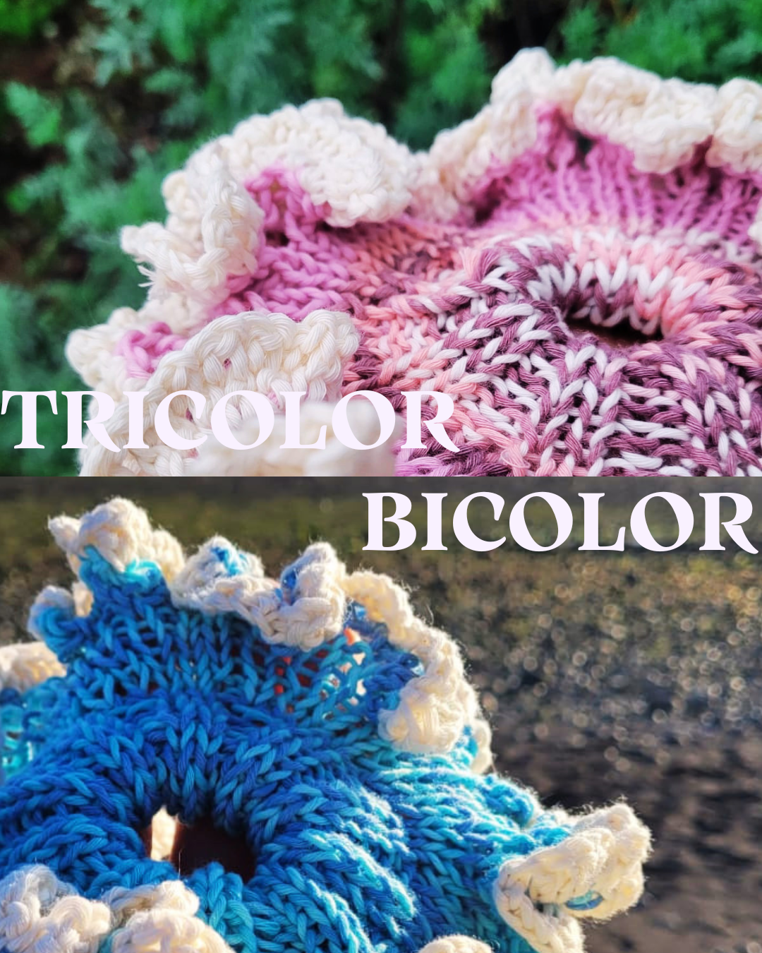 Scrunchie XL tejido en algodón