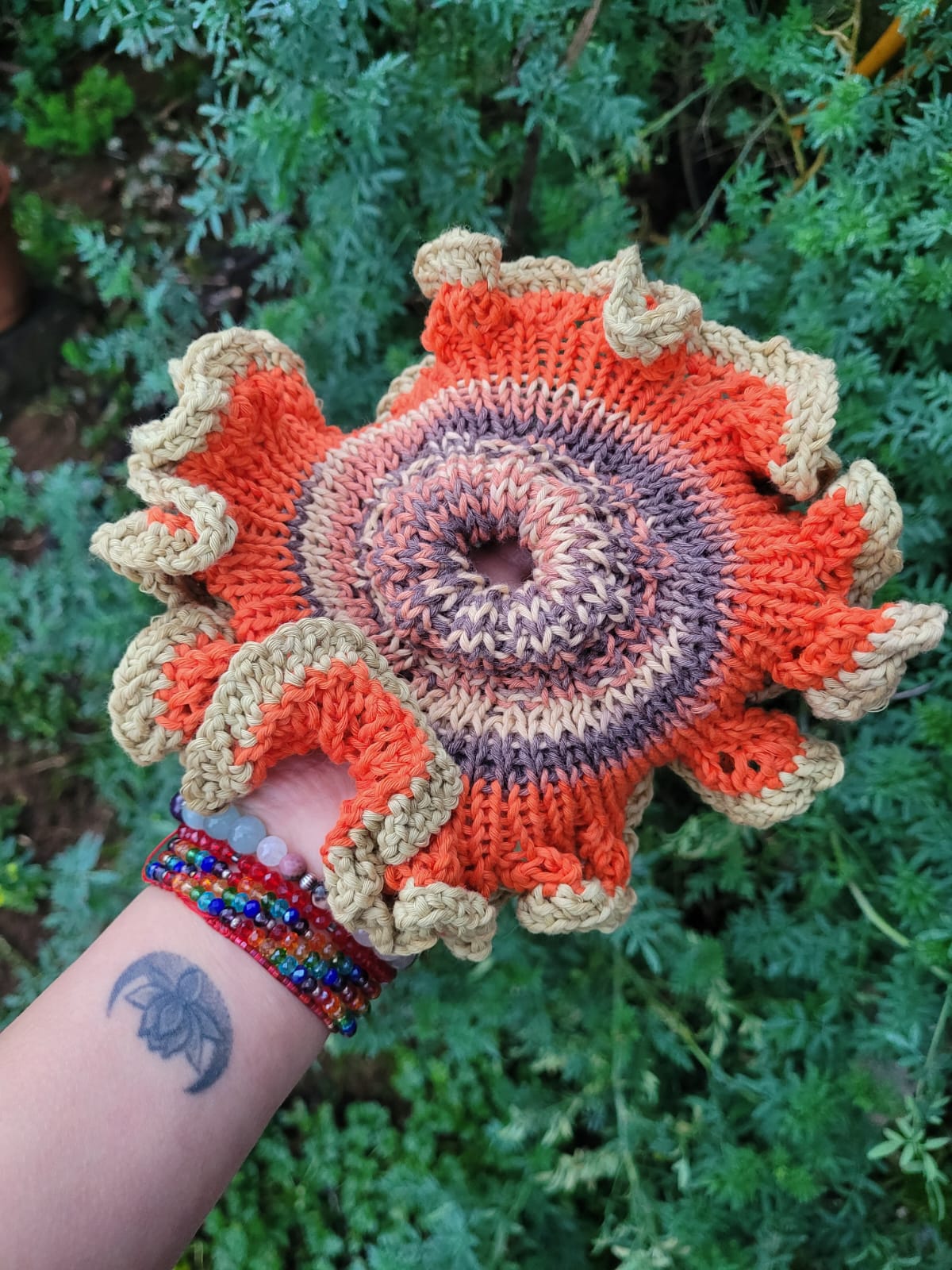 Scrunchie XL tejido en algodón