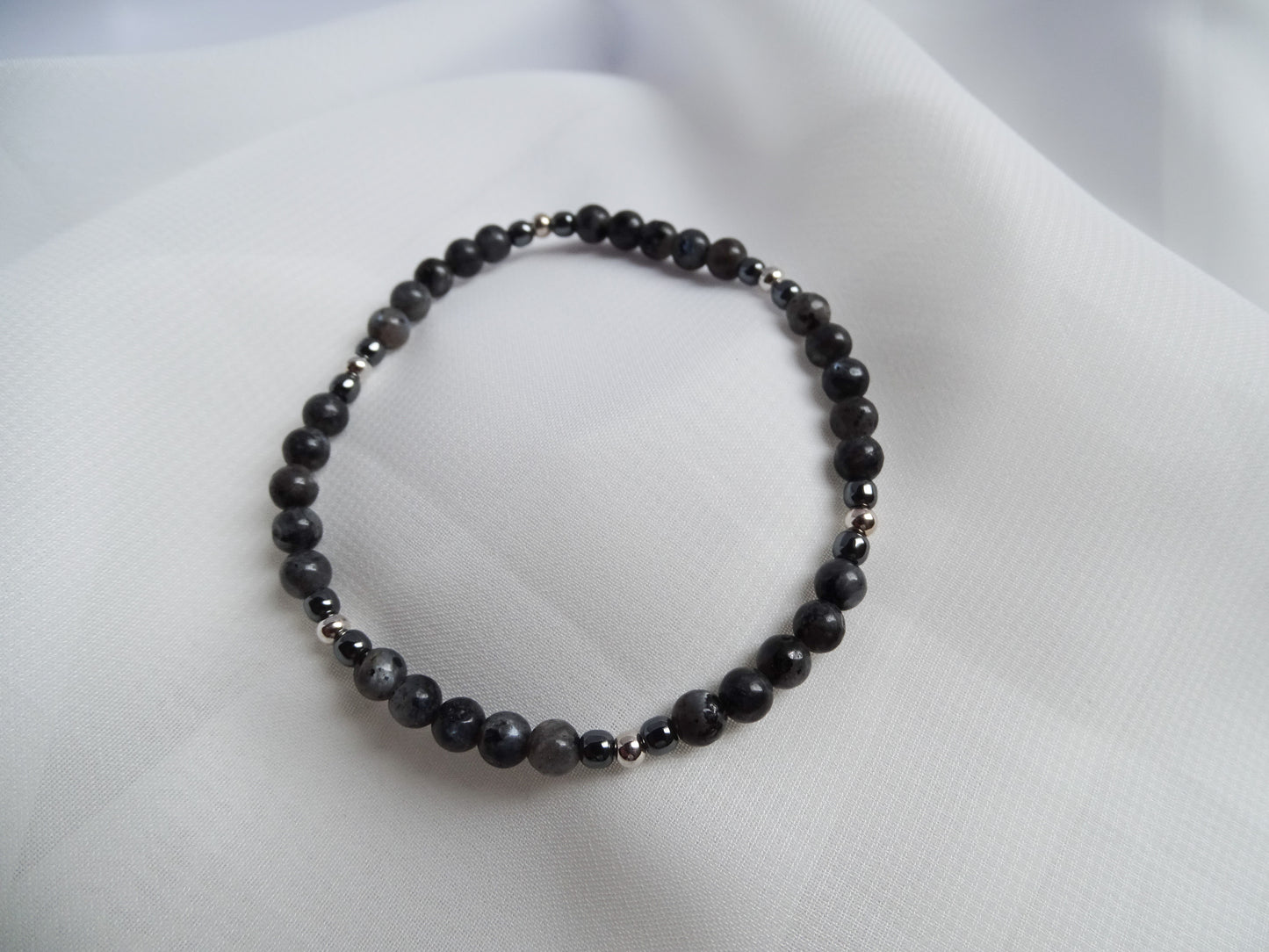 Labradorita y hematite