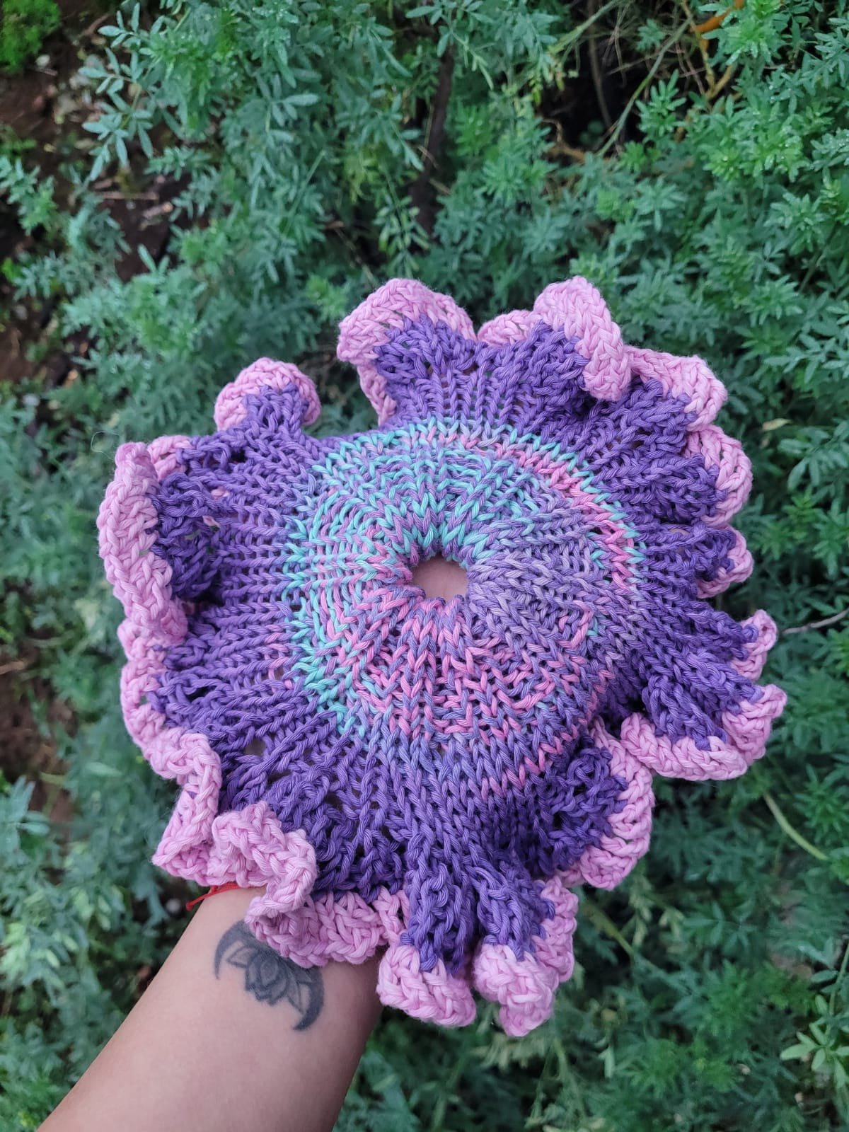 Scrunchie XL tejido en algodón