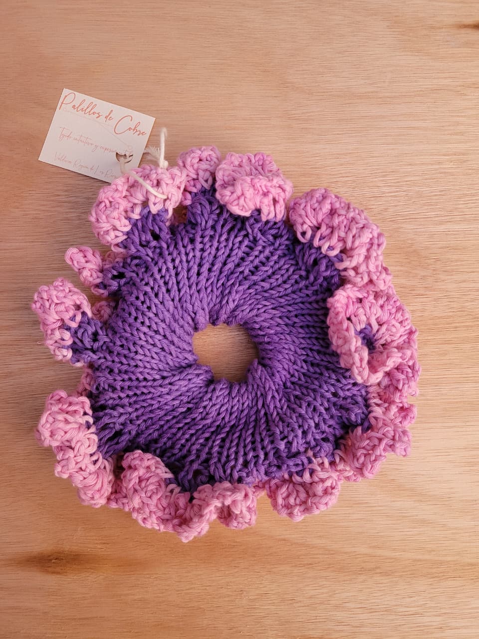 Scrunchie XL tejido en algodón
