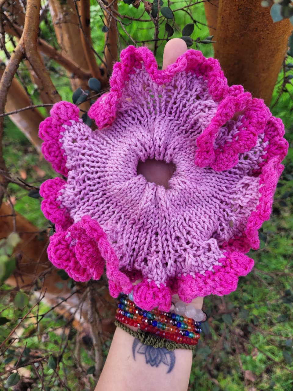 Scrunchie XL tejido en algodón